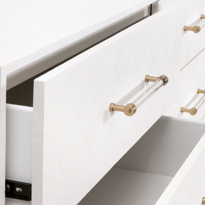 Commode double 6 tiroirs Sonia Shagreen