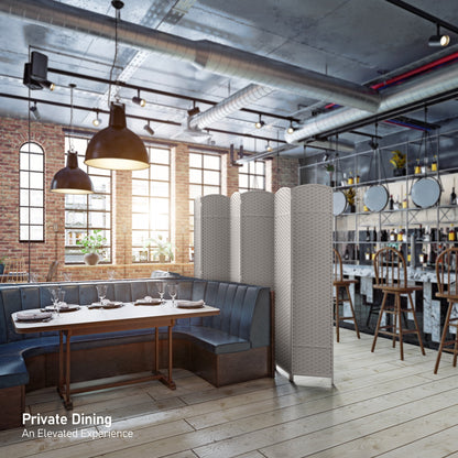 Séparateur de pièce Sorbus à 6 panneaux, cloison de séparation extra large et pliable, tissé à la main, à double charnière, en maille - 1,8 m