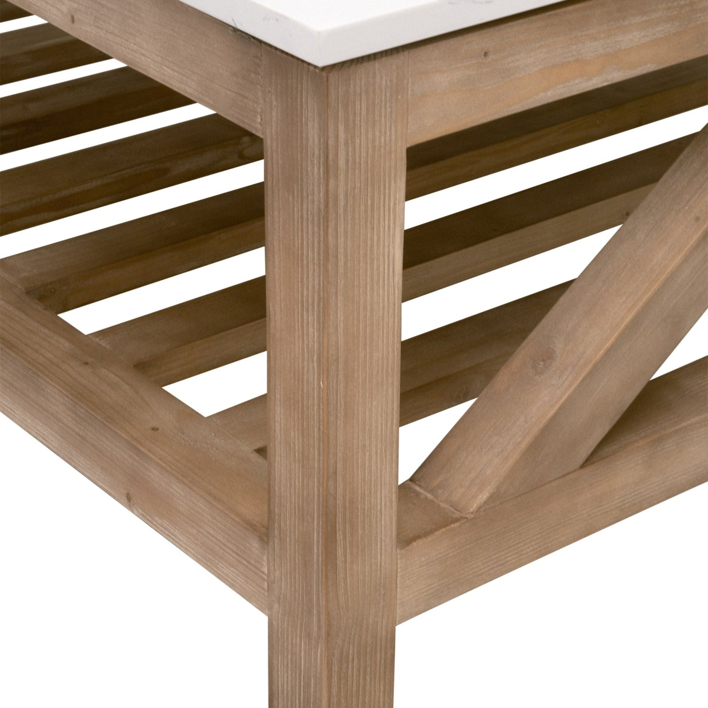 Table basse carrée en épicéa