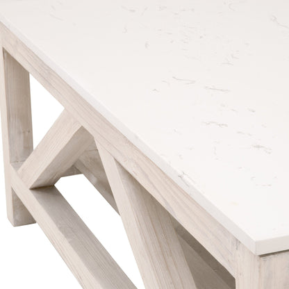 Table basse carrée en épicéa