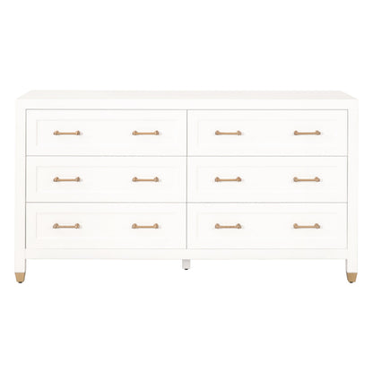 Commode double à 6 tiroirs Stella