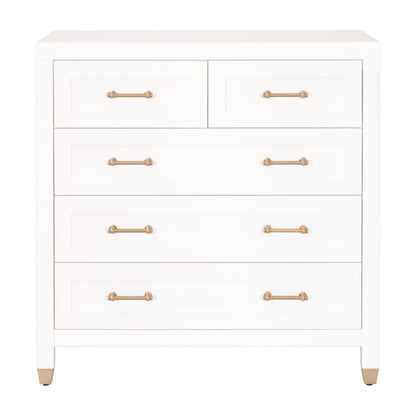 Commode haute à 5 tiroirs Stella