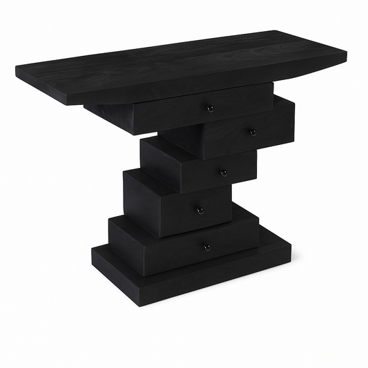 Console Stepcase – Finition frêne noir, 46