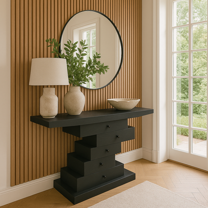 Console Stepcase – Finition frêne noir, 46