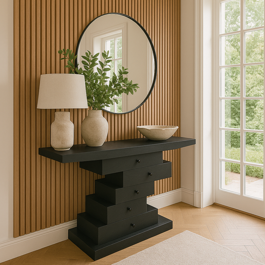 Console Stepcase – Finition frêne noir, 46