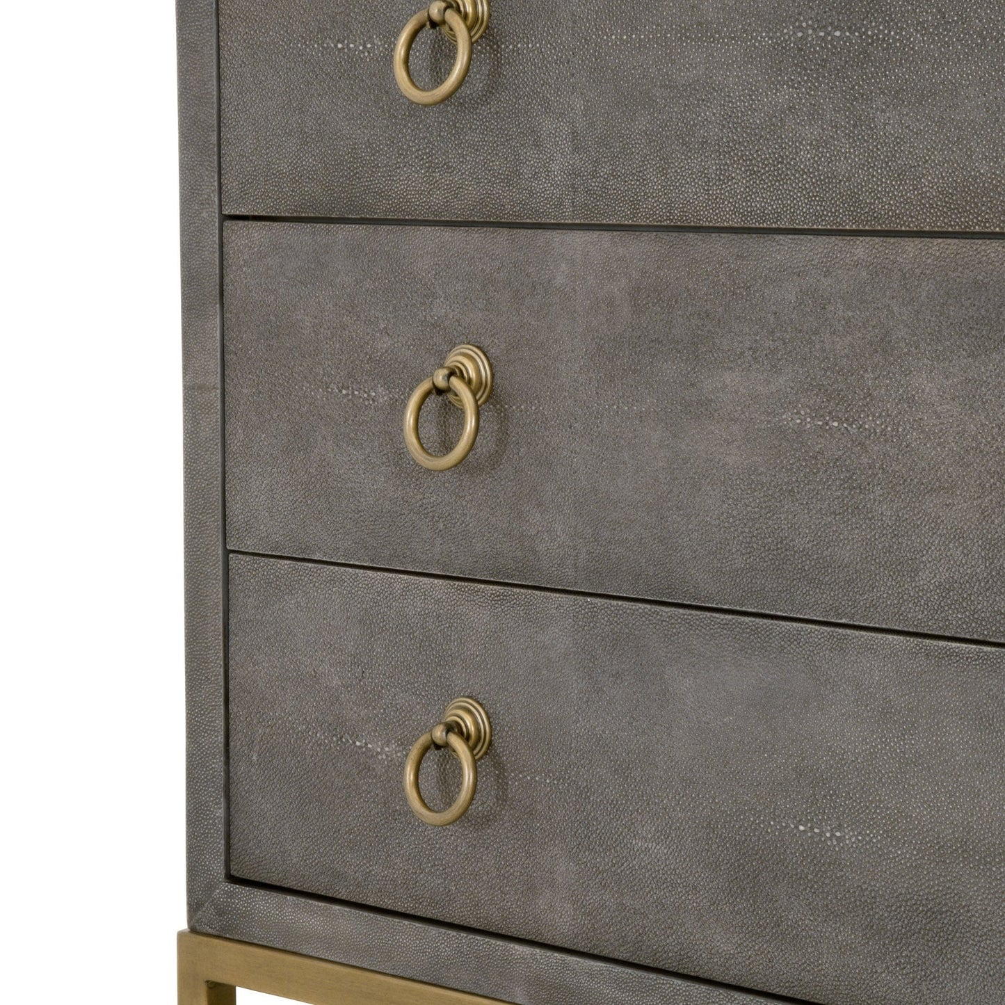 Table de chevet 3 tiroirs Strand Shagreen