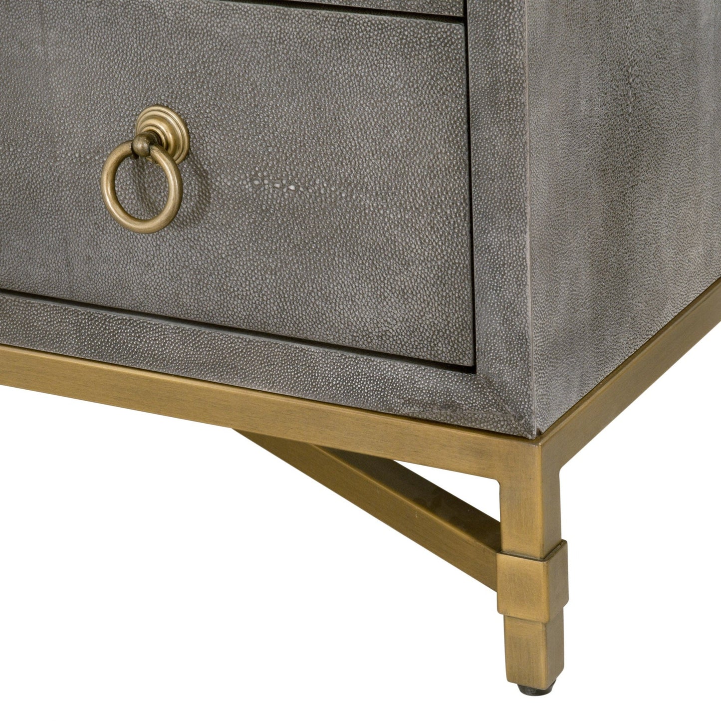 Table de chevet 3 tiroirs Strand Shagreen