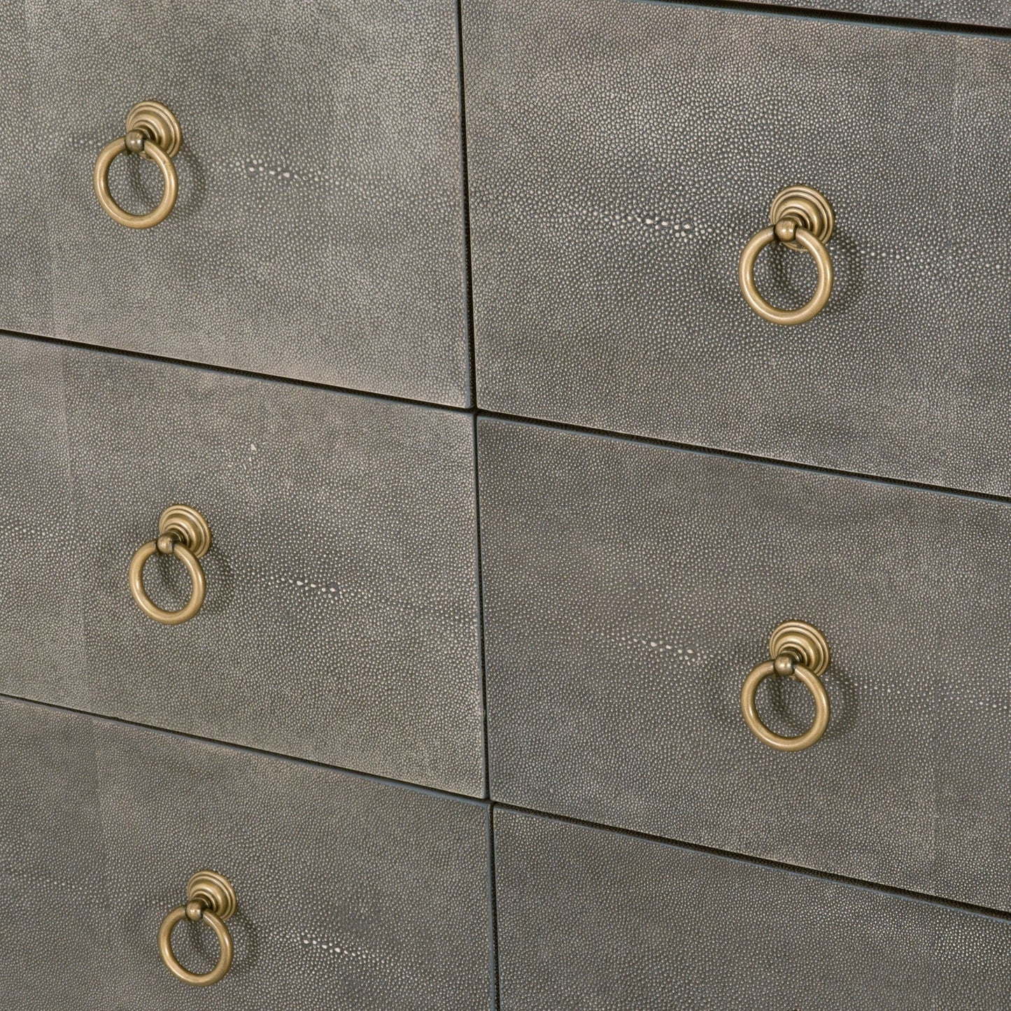 Commode double à 6 tiroirs Strand Shagreen