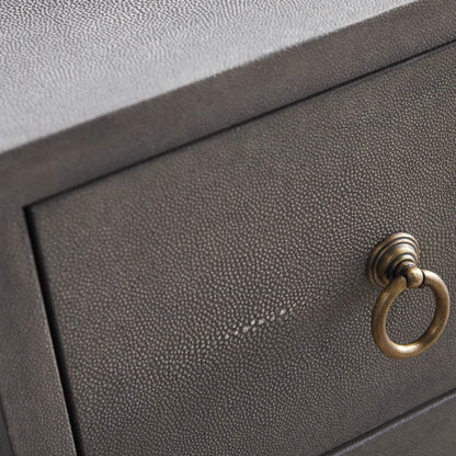 Commode double à 6 tiroirs Strand Shagreen