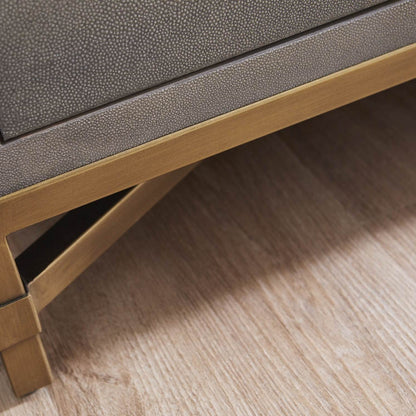 Commode double à 6 tiroirs Strand Shagreen