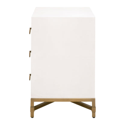 Table de chevet 3 tiroirs Strand Shagreen