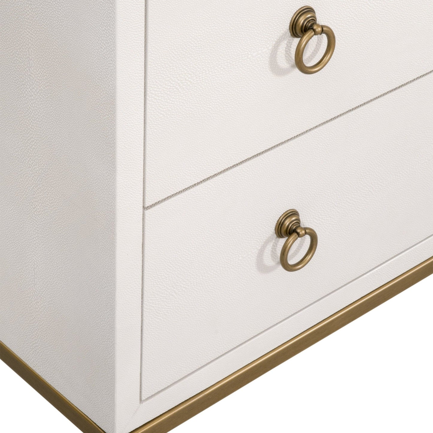 Commode double à 6 tiroirs Strand Shagreen