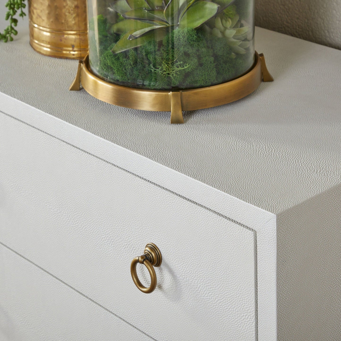 Commode double à 6 tiroirs Strand Shagreen