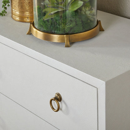 Commode double à 6 tiroirs Strand Shagreen