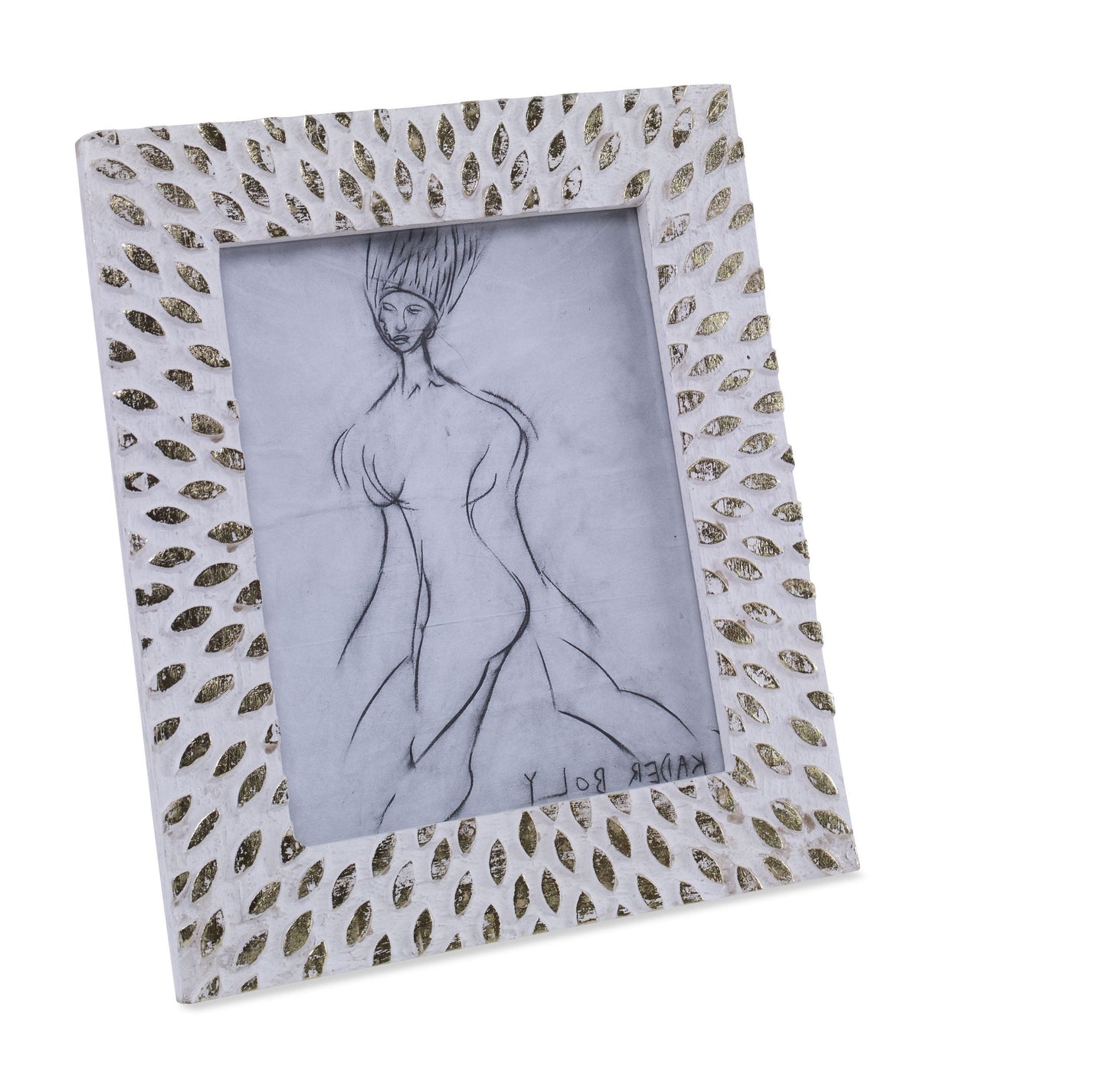 Cadre Sunrays 8x10 – Bois de manguier blanchi