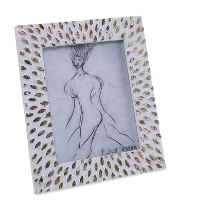 Cadre Sunrays 8x10 – Bois de manguier blanchi