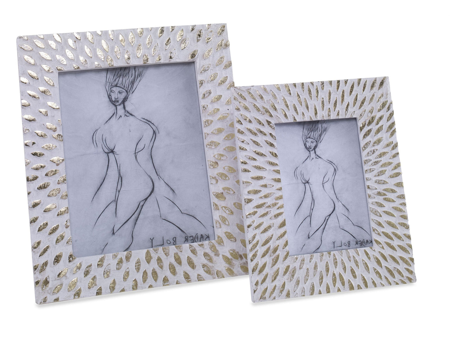 Cadre Sunrays 8x10 – Bois de manguier blanchi