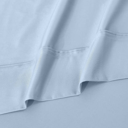 Parure de draps unie écologique en coton égyptien de qualité supérieure 1 200 fils