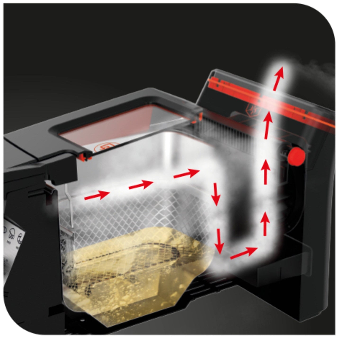 Friteuse sans odeur T-fal Advanced avec élément immergé, capacité d'huile de 3,5 L - 3,5 litres