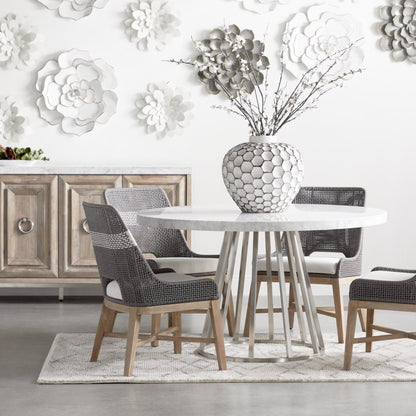 Chaise de salle à manger en tapisserie, lot de 2