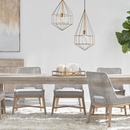 Chaise de salle à manger en tapisserie, lot de 2