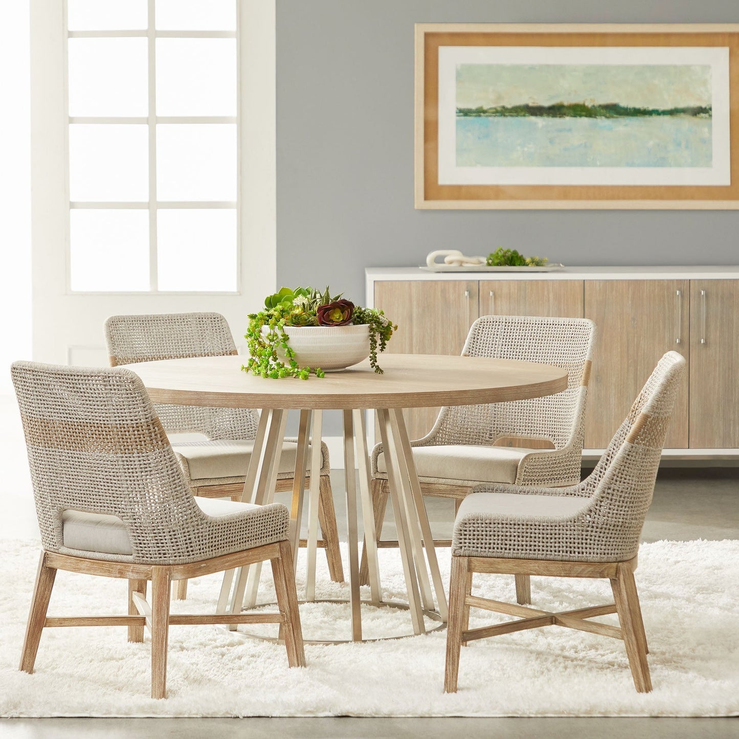 Chaise de salle à manger en tapisserie, lot de 2