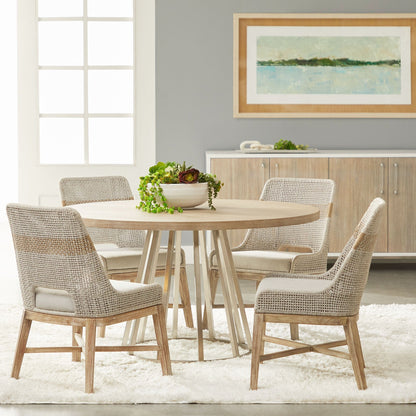 Chaise de salle à manger en tapisserie, lot de 2