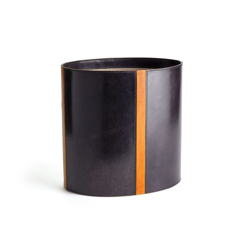 Panier Thistle – Cuir bleu marine et cigare