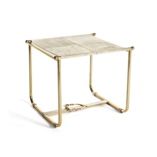 Tabouret en cuir Titon