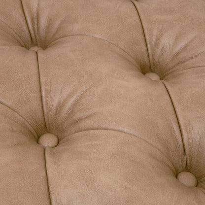 Table basse rectangulaire capitonnée et rembourrée Townsend