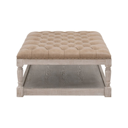 Table basse capitonnée et rembourrée Townsend