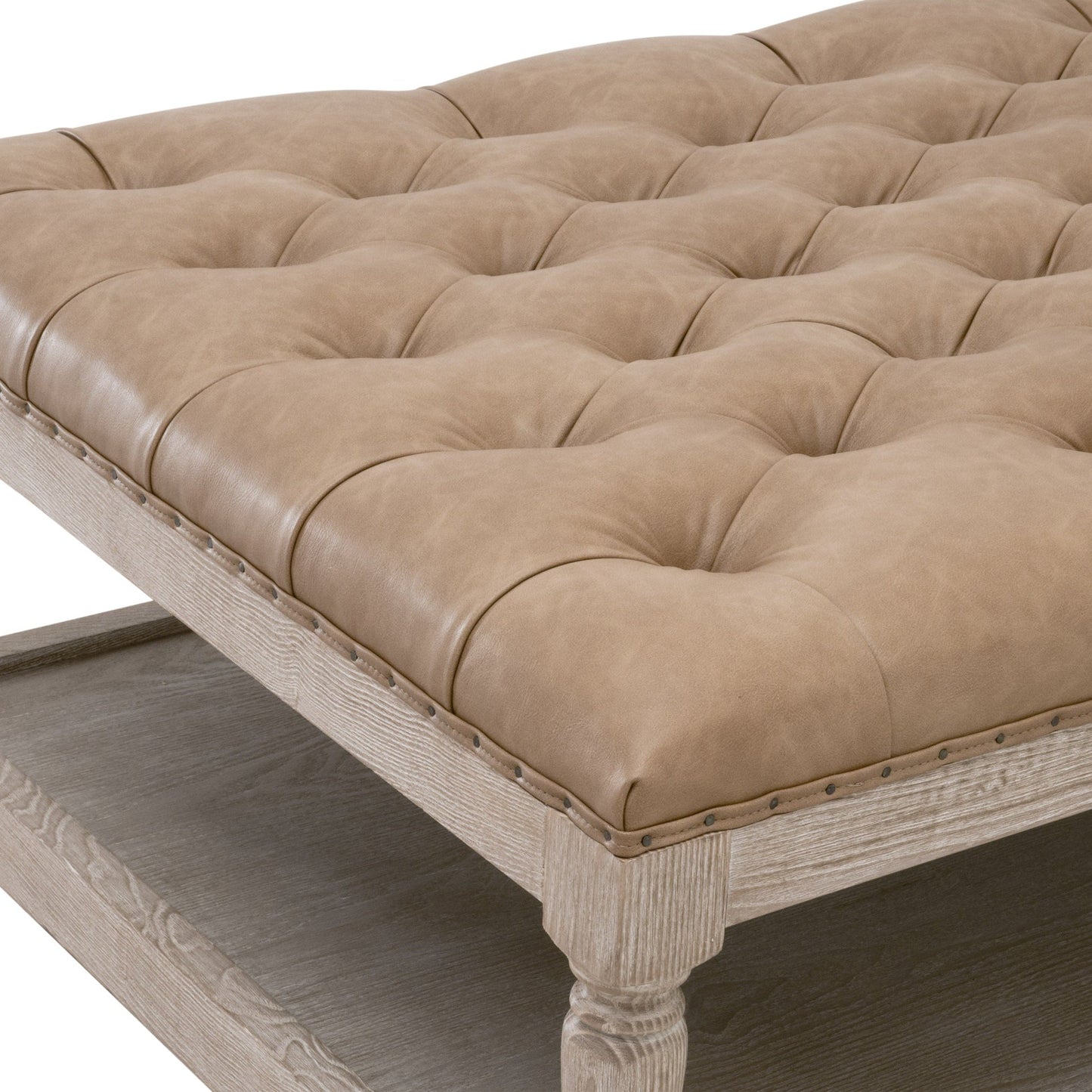 Table basse capitonnée et rembourrée Townsend