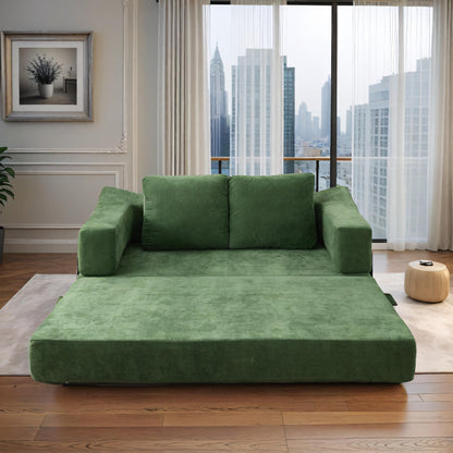 Canapé-lit convertible rembourré 70,87 $, fauteuil convertible, canapé de sol confortable pour salon, chambre, tissu chenille