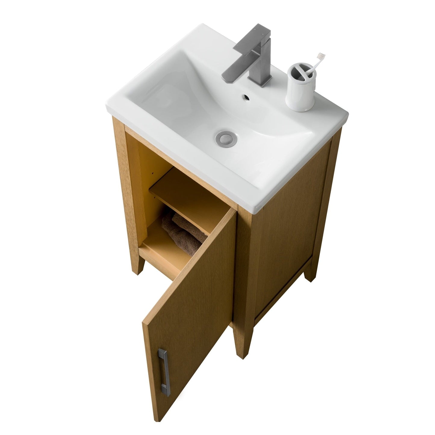 Meuble-lavabo simple Vanity Art 20, 24 ou 30 avec dessus en céramique