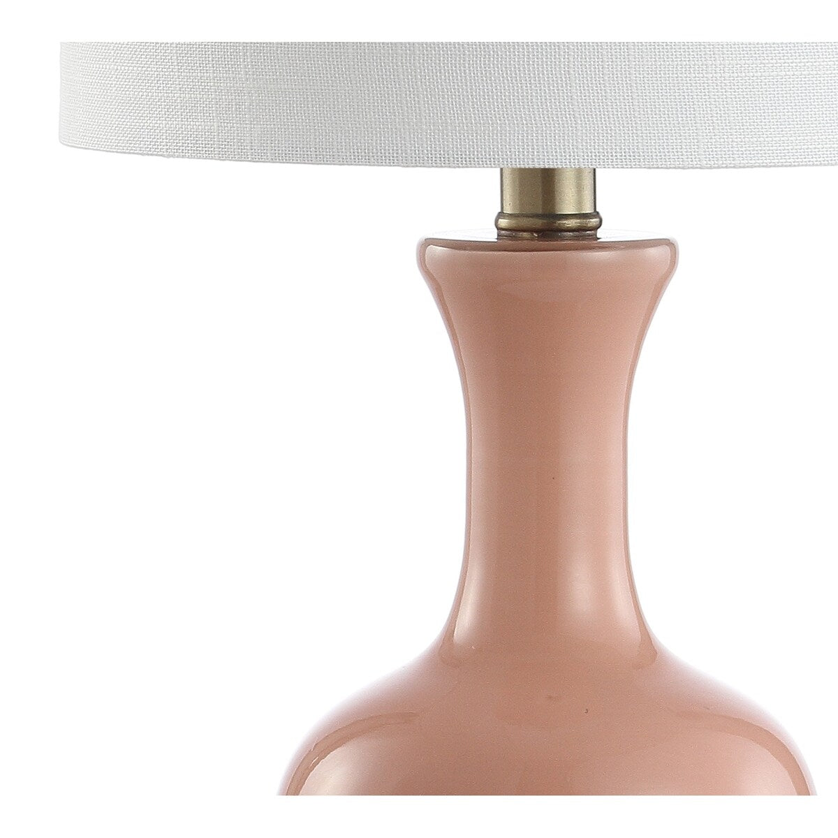 Lampe de table à LED Vermont 22 en verre/métal, blanche (lot de 2) par JONATHAN Y