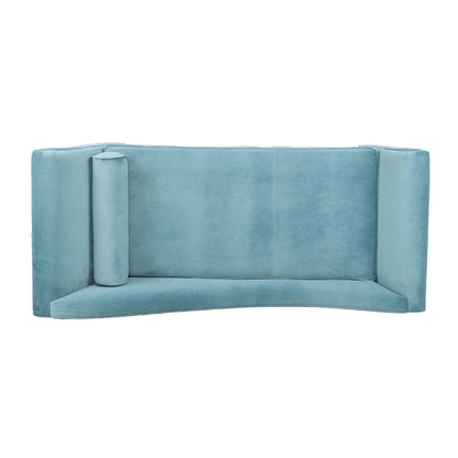 Chaise longue vintage avec accoudoirs en volutes par Christopher Knight Home