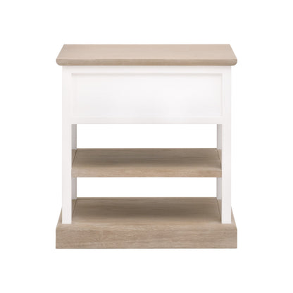 Table d'appoint à 1 tiroir en tissage