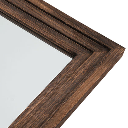 Miroir mural en bois de style échelle - 64 x 21 cm