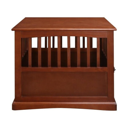 Table d'appoint en bois pour cage pour animaux de compagnie avec porte verrouillable