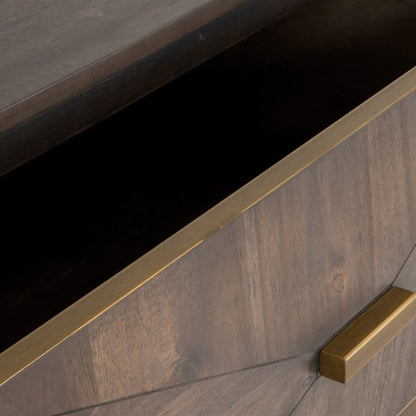 Commode double Wynn à 6 tiroirs