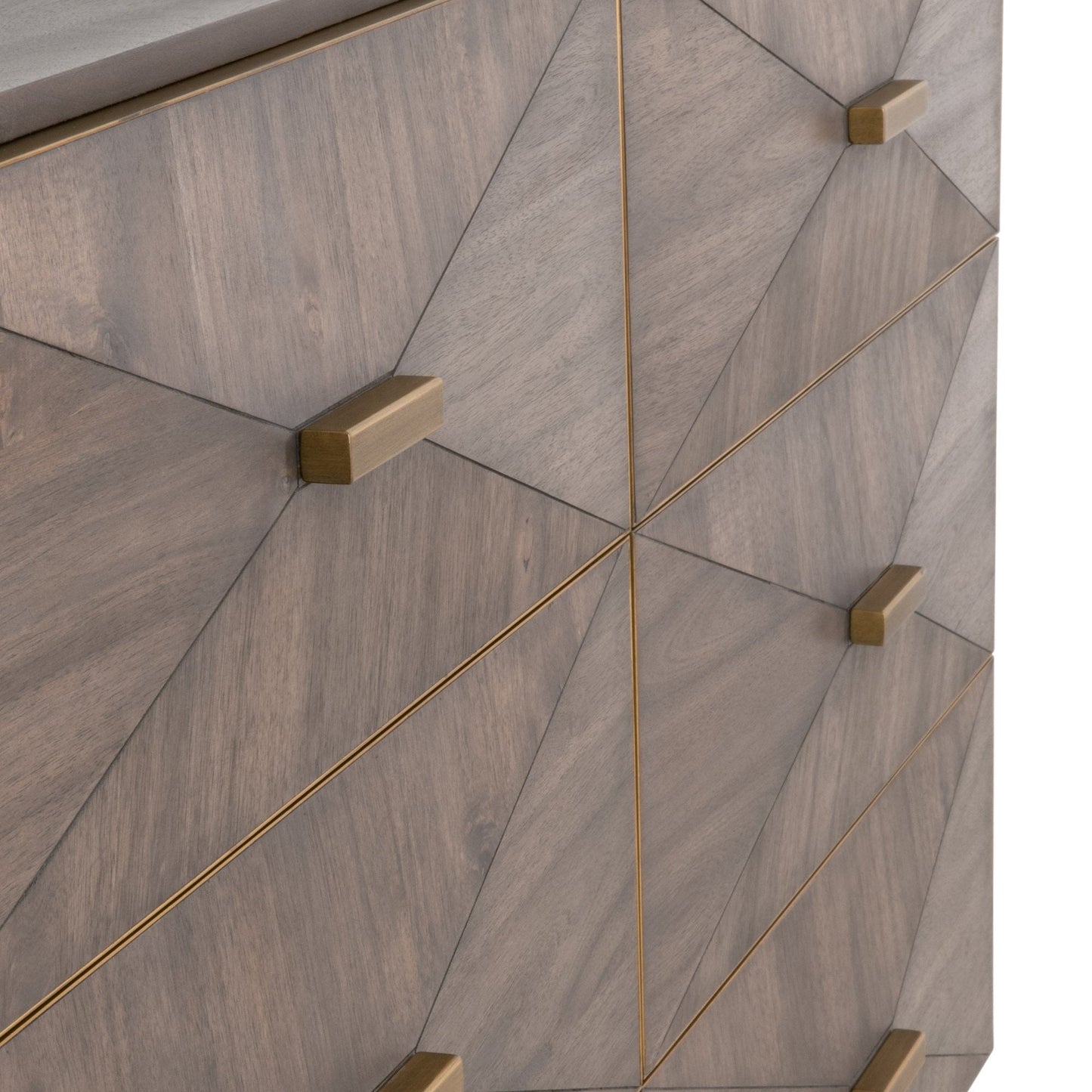 Commode double Wynn à 6 tiroirs