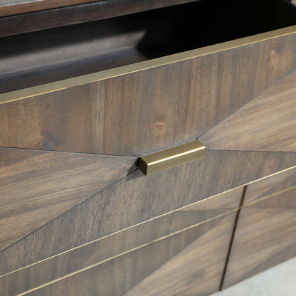 Commode double Wynn à 6 tiroirs