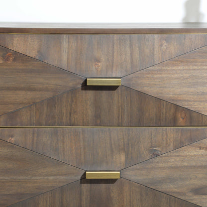 Commode double Wynn à 6 tiroirs