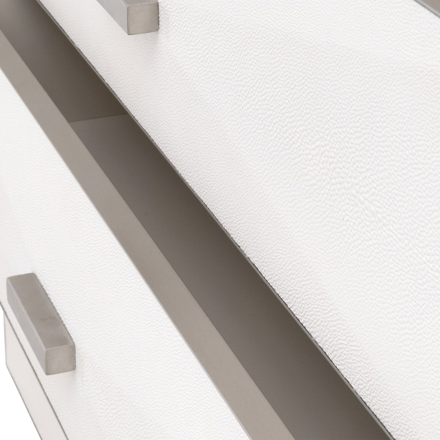 Table de chevet à 3 tiroirs Wynn Shagreen