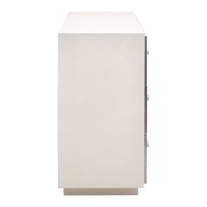 Commode double à 6 tiroirs Wynn Shagreen