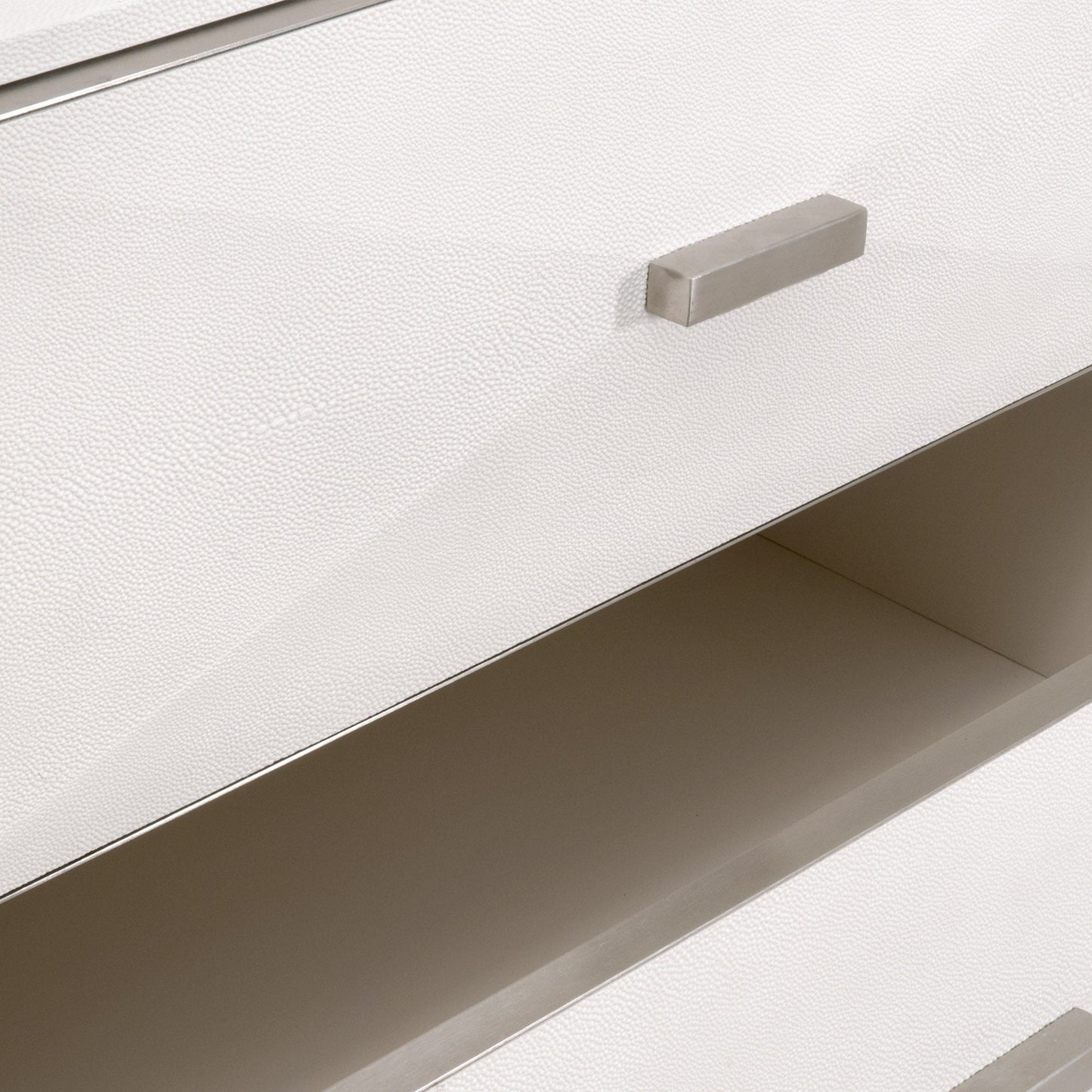 Commode double à 6 tiroirs Wynn Shagreen