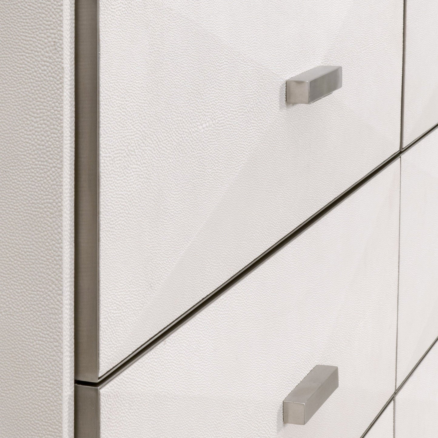 Commode double à 6 tiroirs Wynn Shagreen