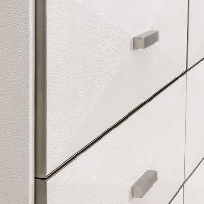 Commode double à 6 tiroirs Wynn Shagreen