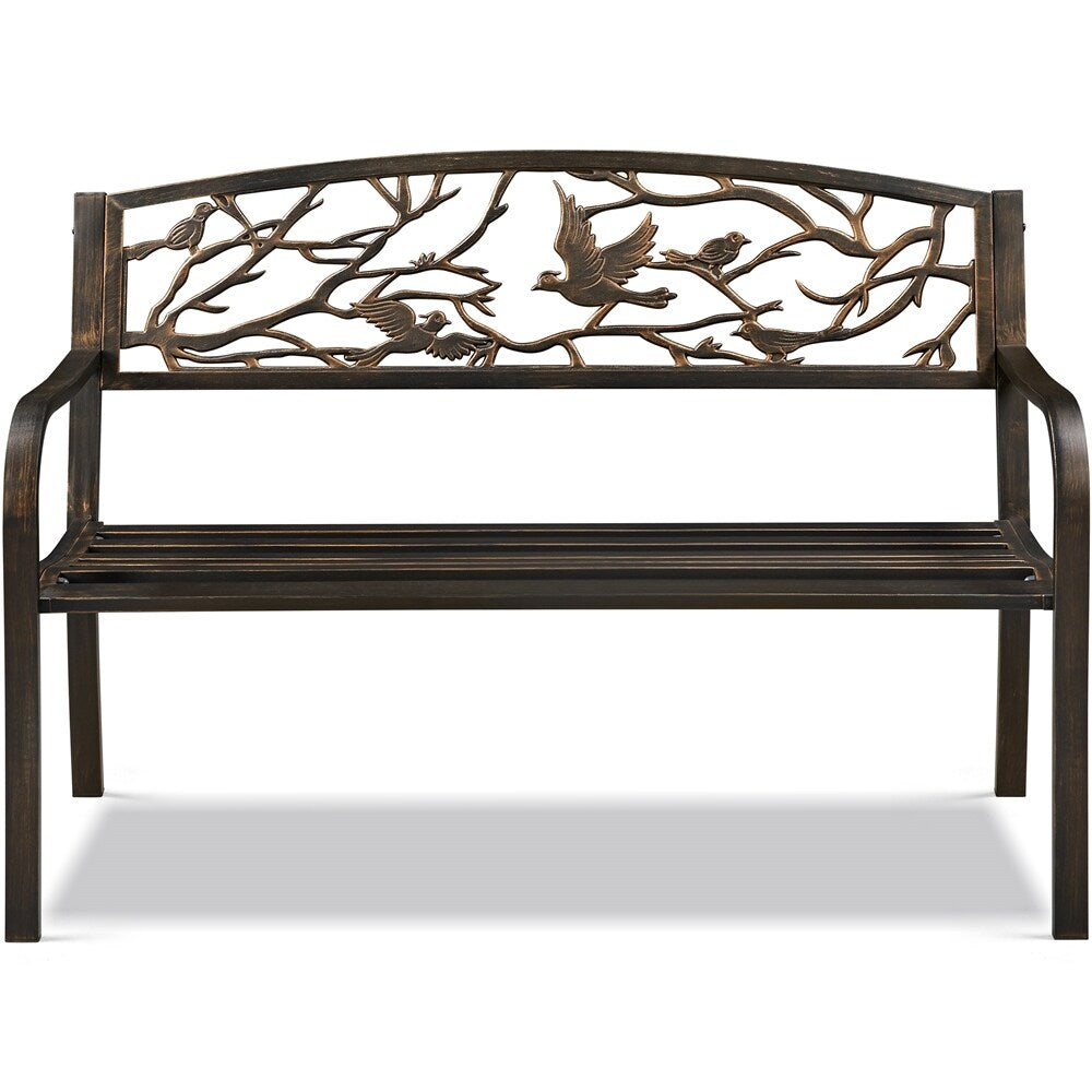 Banc de jardin Yaheetech en métal pour l'extérieur - N/A