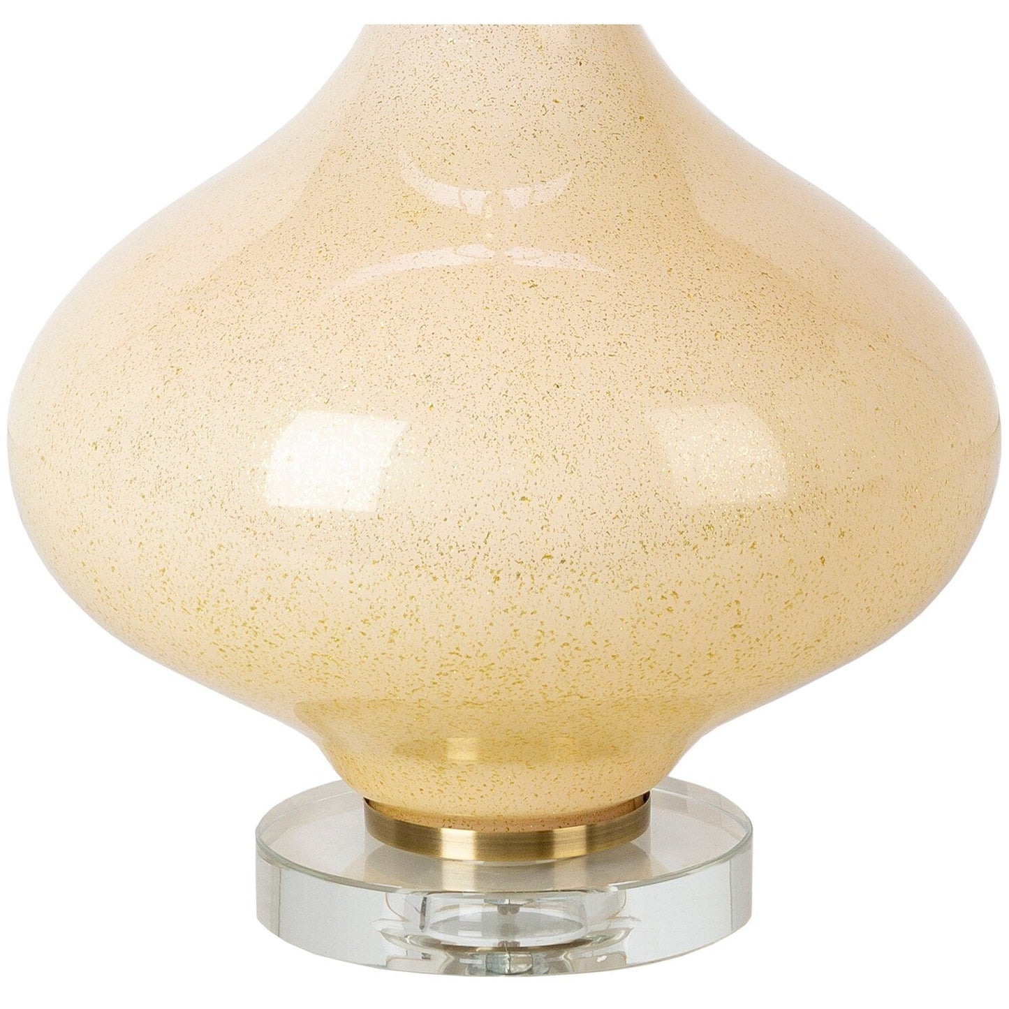 Lampe de table en verre peint Zayaan en forme de gourde